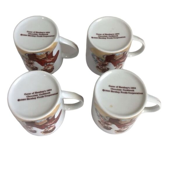 Normal Rockwell 4-Piece Mug Set Cover Of Hersey 1934 Cookbook - Picture 4 of 7